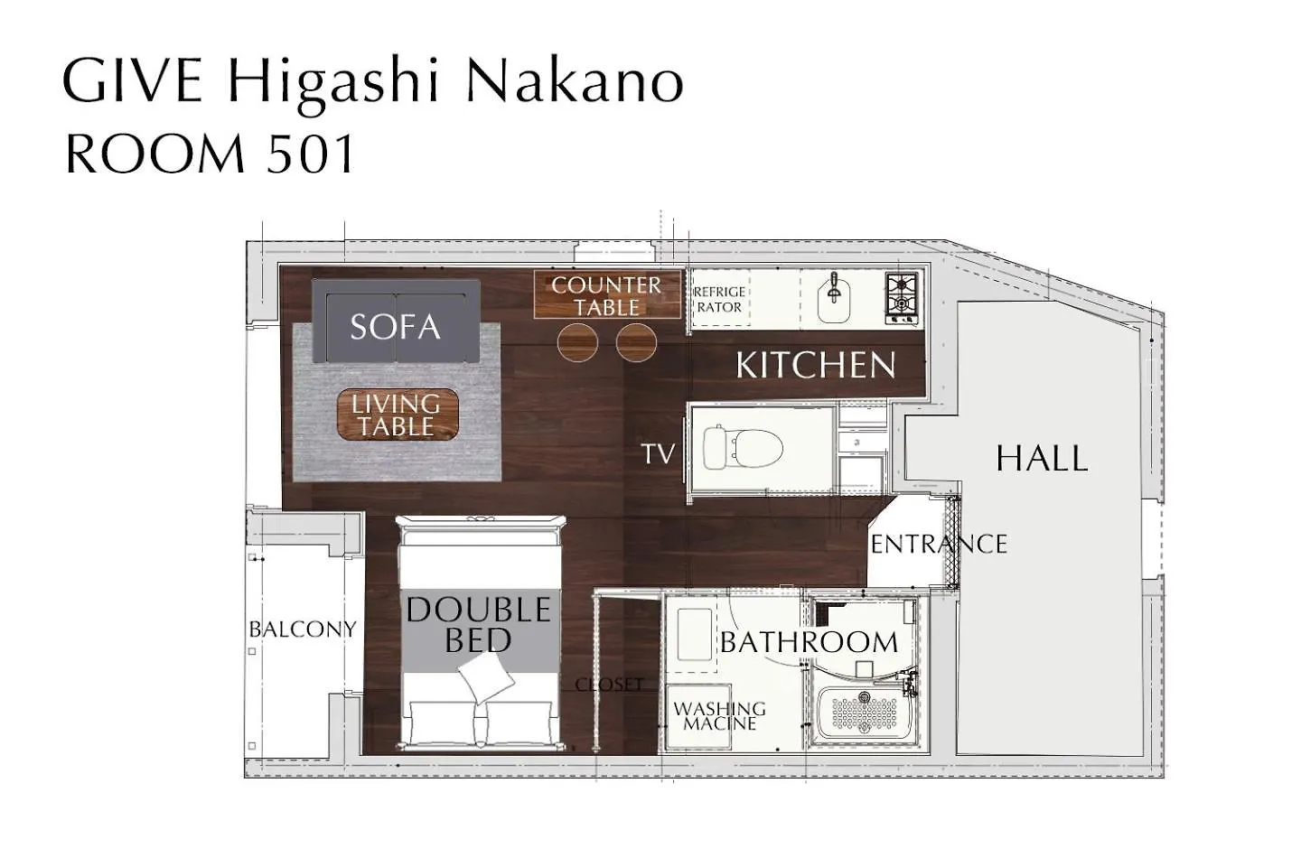 Give Higashi Nakano Tokyo Apartment