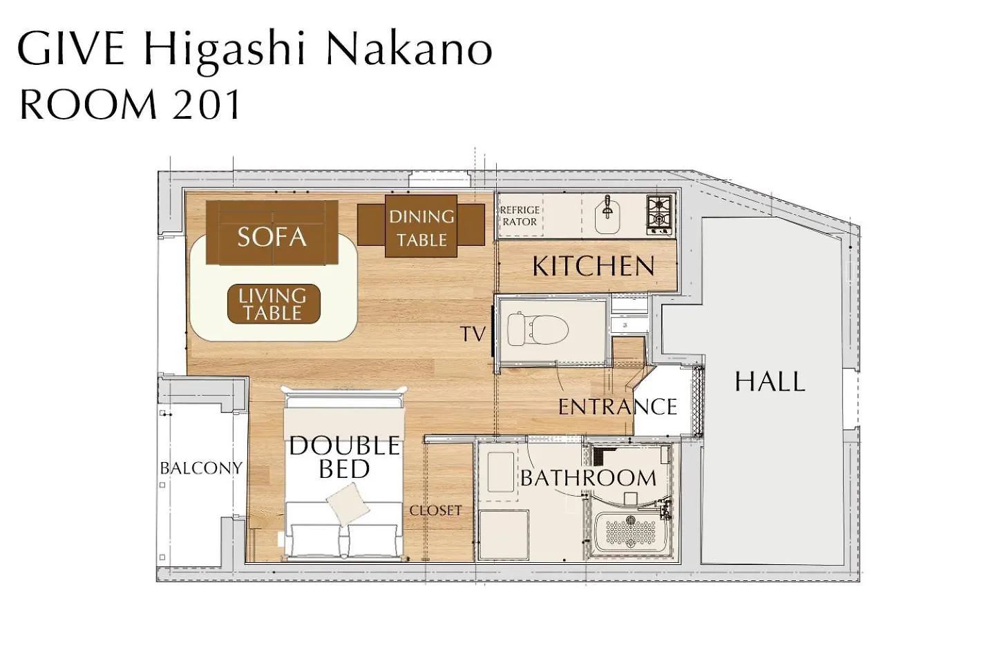 アパート Give Higashi Nakano 東京都